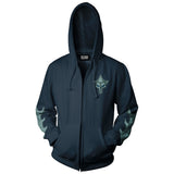 Jinx World of Warcraft - Shadowlands Queen of Destruction Zipper Hoodie Navy, S