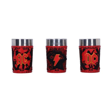 ACDC Logo Shot Glass Set (Set of 3) 8.7cm – billede 2