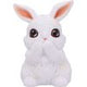Three Wise White Bunny Figurines