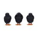 Three Wise Puffin Figurines