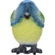 Three Wise Blue Tit Figurines in See no, Hear no, Speak no evil poses