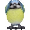 Three Wise Blue Tit Figurines in See no, Hear no, Speak no evil poses