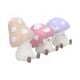 Three Wise Multicoloured Toadstool Figurines in See no, Hear no, Speak no evil poses
