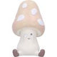 Three Wise Multicoloured Toadstool Figurines in See no, Hear no, Speak no evil poses