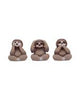 Three Wise Seals Decorative Resin Figurine Set