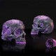 Rose Geode Skull 19cm