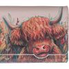 Highland Cow Embossed Purse 18.5cm