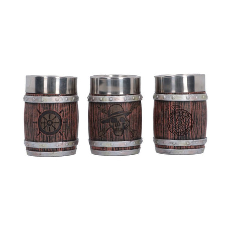 One Piece Barrel Shot Glass Set (Set of 3) 8.2cm