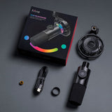 FIFINE K658 Dynamic RGB USB  Microphone, Black