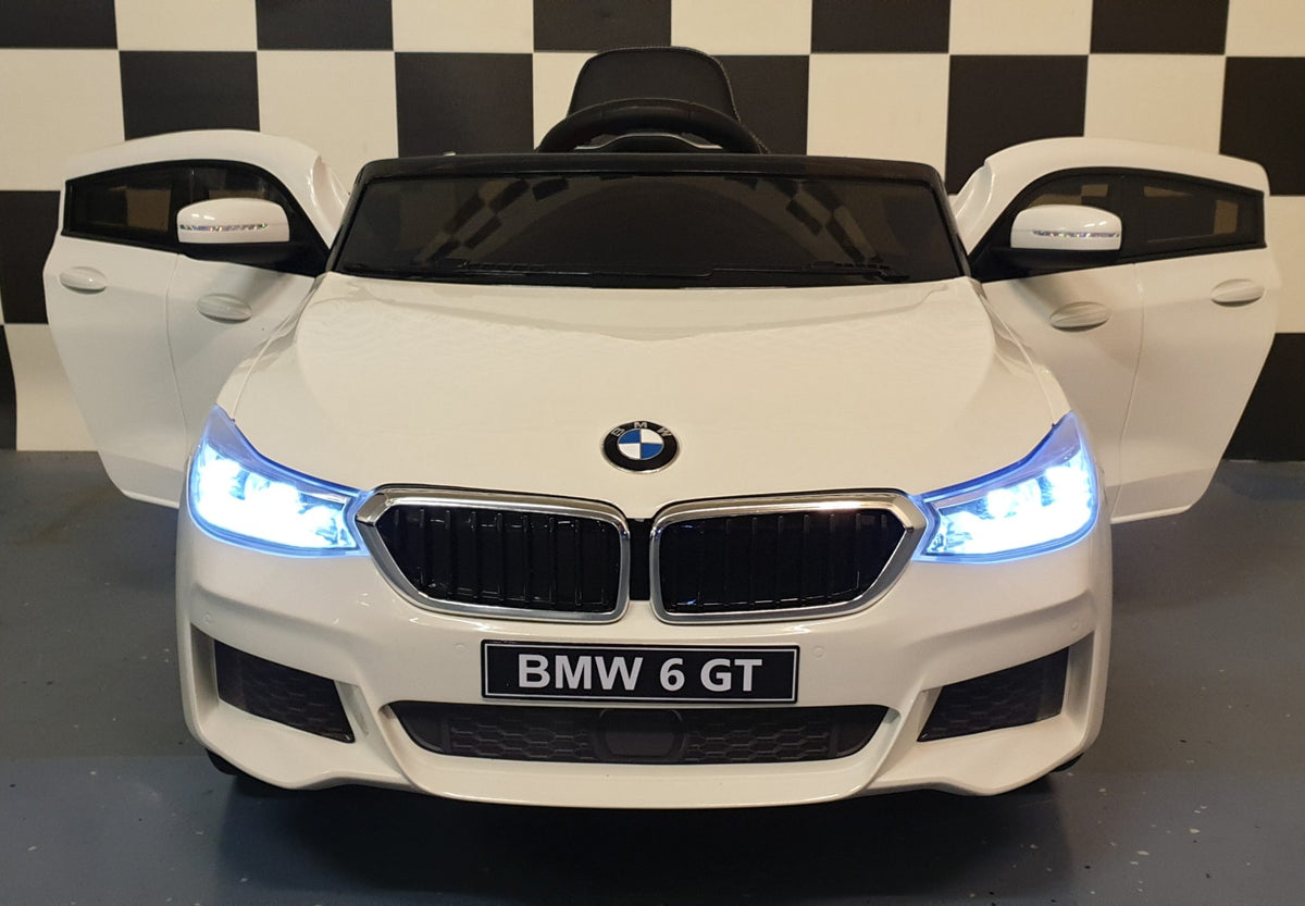 BMW GT 12V electric car for kids with remote control – white