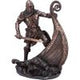Bronzed Halvor Viking Longship Figurine