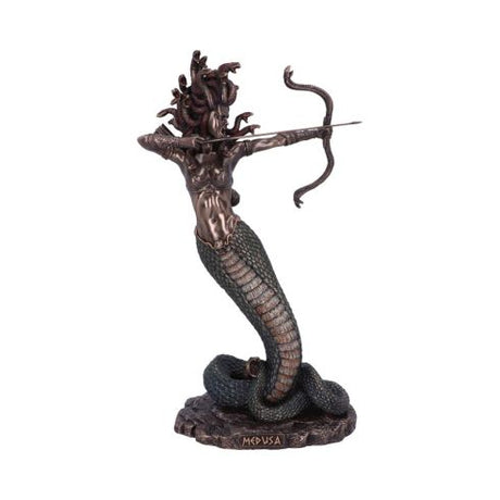 Bronze Mythological Medusa's Wrath Figurine 36cm – billede 2