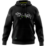 Rick and Morty hoodie with logo black, M