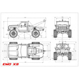 Crawling kit - EMOX3 1/8 RTR Brushless kit