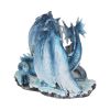 Mothers Love Blue Dragon and White Dragonling Figurine