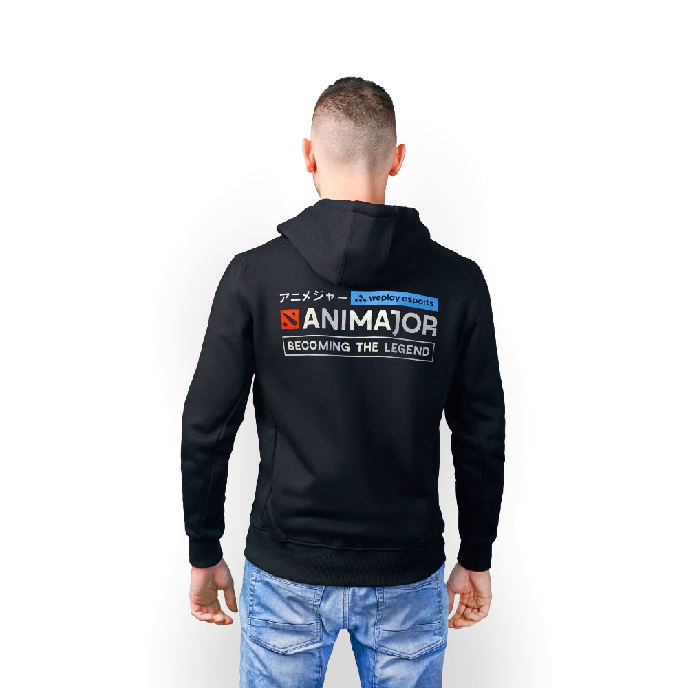 Animajor - Dota 2 Hoodie Black Juggernaut, 2XL
