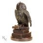 Ulula Bronze Academic Owl Figurine – billede 2