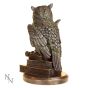 Ulula Bronze Academic Owl Figurine – billede 3