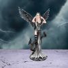 Sorrel Large Dark Angel Fairy and Raven Figurine – billede 7