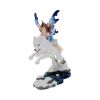 Free Spirit Figurine Fairy and White Winter Wolf Ornament – billede 2