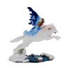 Free Spirit Figurine Fairy and White Winter Wolf Ornament – billede 6
