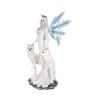 Aura Large Ice Fairy with Two Winter Wolf Companions Figurine – billede 4