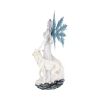 Aura Large Ice Fairy with Two Winter Wolf Companions Figurine – billede 5