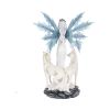 Aura Large Ice Fairy with Two Winter Wolf Companions Figurine – billede 6