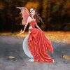 Nene Thomas Crimsonlily Red Moon Fairy and Butterfly Companion Figurine – billede 7