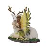 Adoration stag and spring fairy medium figurine – billede 3