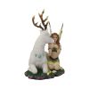 Adoration stag and spring fairy medium figurine – billede 7