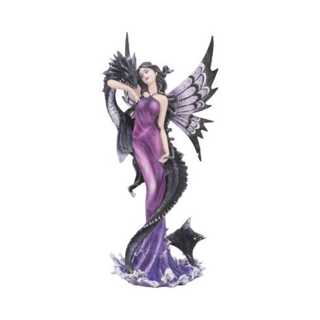 Guardians Embrace Figurine Dark Fairy Dragon Ornament – billede 2