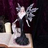 Dark Aura Fairy With Her Grey Wolf Companion 24cm – billede 5