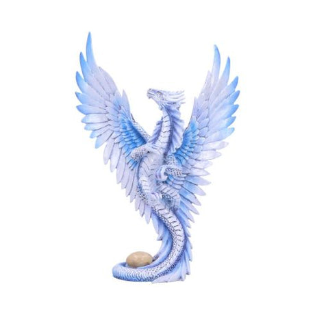 Anne Stokes Age of Dragons Adult Silver Dragon Figurine – billede 2