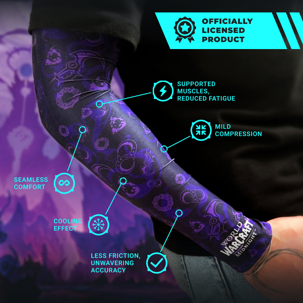 World of Warcraft Midnight – Gaming Arm Sleeve Limited Edition – Black&amp;Purple, M