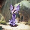 Amethyst Companions Purple Wolf and Owl Fairy Companion Figurine – billede 6