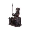 Bronze Odin All Father Wolves and Throne Figurine – billede 2