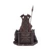 Bronze Odin All Father Wolves and Throne Figurine – billede 3