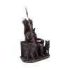 Bronze Odin All Father Wolves and Throne Figurine – billede 4