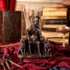 Bronze Odin All Father Wolves and Throne Figurine – billede 7