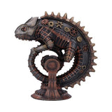 Bronze Mechanical Chameleon Steampunk Lizard Figurine