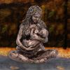 Earth Mother and baby bronze figurine