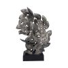 Natural Emotion - Kiss Silver Statue 37cm – billede 4