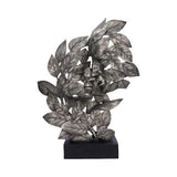 Natural Emotion - Kiss Silver Statue 37cm