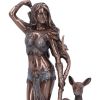 Artemis Greek Goddess of the Hunt Bronze Figurine – billede 5