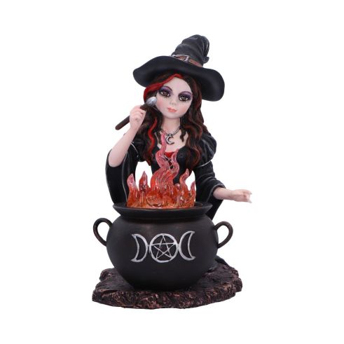 Althea Witch figurine with Flame Cauldron