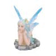 Amelia - Nature fairy figurine with clear blue wings