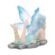 Amelia - Nature fairy figurine with clear blue wings