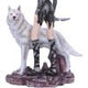 Esarosa – Gothic Fairy with Wolf Companion Figurine