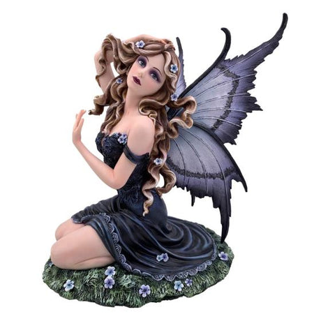 Lavender – Enchanted Kneeling Fairy Figurine – billede 2
